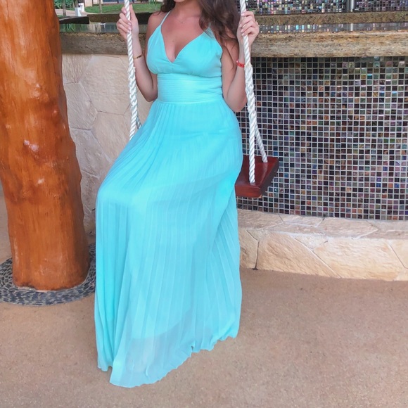 tiffany blue maxi dress